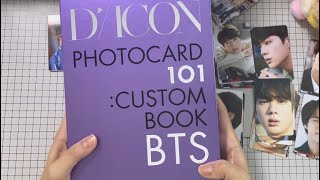 아미 방탄소년단 DICON PHOTOCARD 101 CUSTOM BOOK BTS unboxing [upl. by Herod]