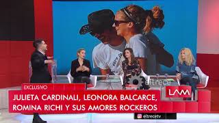 Julieta Cardinali Leonora Balcarce y Romina Richi hablaron de sus ex parejas rockeros [upl. by Faubion]