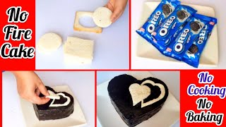 5 Minutes Fireless Cooking Recipes for Competition  No Fire Oreo Bread Cake Recipe  2 Ingredients [upl. by Christoffer]