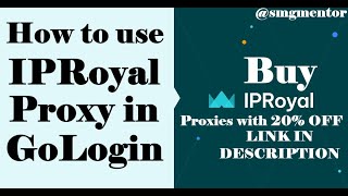 Setup Iproyal proxy on GoLogin orbita browser  Buy Iproyal proxy link in description [upl. by Ephraim]