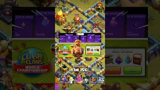 2024 COC World championship Rewards in Clash of clans clashofclans shorts [upl. by Ahusoj]