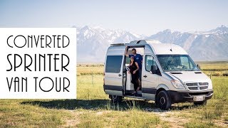 Van Life  Sprinter Van Conversion  DIY Van Tour [upl. by Golightly]