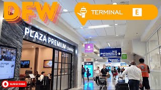 Dallas Fort Worth Intl Airport DFW Full Walking Tour Terminal E Departure Arrivals and Gates 4K [upl. by Lectra]