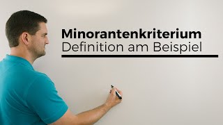 Minorantenkriterium Definition am Beispiel KonvergenzDivergenz von Reihen [upl. by Sachi]