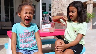 Cali BULLIES Little Sister at LEMONADE STAND Instantly Regrets It [upl. by Auqinu]