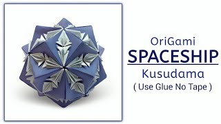 Origami Spaceship Kusudama  Master Jugal   ORIGAMI J15 [upl. by Siryt840]