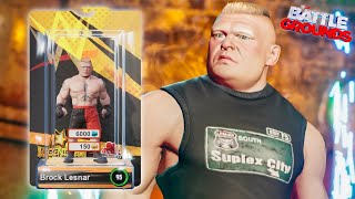 WWE 2K Battlegrounds Brock Lesnar All Attires  F5 German Suplex amp Unlock Animations [upl. by Jorey466]