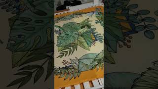 Tropica neckerchief 110×110 centimeters art batiksilk artist batik painting [upl. by Herwig]