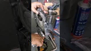 SIDE CRANKCASE CLEANING HONDABEAT [upl. by Ellinej]