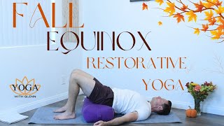 Welcoming Fall 30Minute Restorative Yoga for Relaxation [upl. by Atileda]