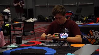 Hundreds compete in Rubiks Cube championship in Denver [upl. by Lewls566]