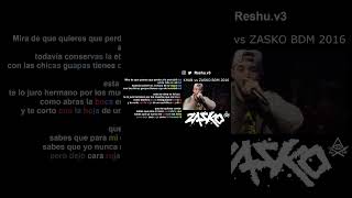 ZASKO BDM 2016 freestylerap [upl. by Amhsirak]