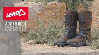 ADV 75 Boot Explained  Leatt Adventure [upl. by Gnay]