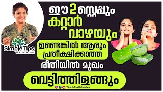 Aloe vera Gel for Face  SimpleTips Malayalam Kerala beauty vlogger [upl. by Ecinad]