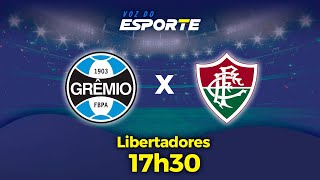 GRÊMIO X FLUMINENSE  AO VIVO  LIBERTADORES  13082024 [upl. by Ahsotan]