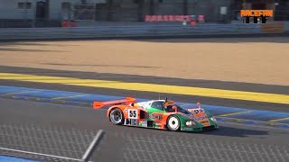 Mazda 787B pure loud Soundacceleration Le Mans Classic 2022 [upl. by Siblee]