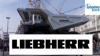 Liebherr Mining Truck T264 Miningbagger R 9400 Miningbagger R 9800  Bauma 2013 [upl. by Stoller]