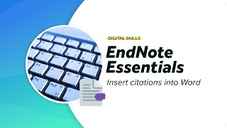 Insert citations into Word  EndNote essentials [upl. by Paradies]