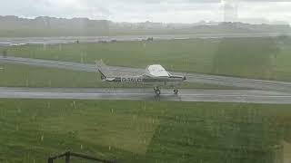 aero club cessena 152s taxiing in the rain [upl. by Aivitnahs]