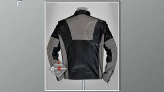 Tony Stark Jacket  Iron Man Motorcycle Grey Replica Leather Clothing [upl. by Steen]