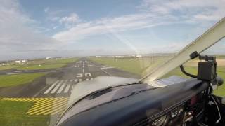 PA28 Landing into Glasgow Prestwick  HD [upl. by Baptist]