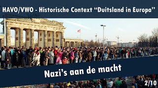 02 Duitsland in Europa  Interbellum en Tweede Wereldoorlog  Nazis aan de macht [upl. by Isewk670]