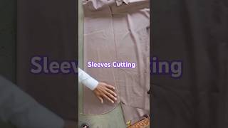 Sleeves Cutting ✂️tailoringtips shorts youtubeshorts [upl. by Odlopoel]