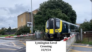 Lymington Level Crossing 25924 [upl. by Adnale672]