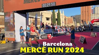 Cursa de la Mercè 2024 Bimbo Global Race in Barcelona Spain  Winners [upl. by Mikaela]