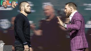 Body Language Analysis McGregor vs Khabib Faceoff [upl. by Peta]