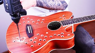 I drilled holes in my guitar and it sounds UNREAL [upl. by Babs212]