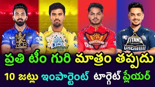 All 10 teams important target players player in IPL 2025 Mega auction  SRH  RCB  CSK [upl. by Adekan]