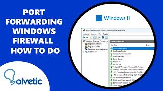 PORT FORWARDING WINDOWS FIREWALL  How to Do [upl. by Anirahtak]