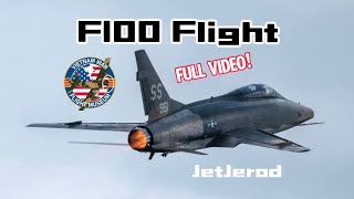 F100 Super Sabre Flight Cockpit Footage Full Length [upl. by Enyalaj]