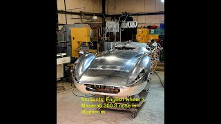 Students English wheel a Maserati 300S nose [upl. by Hoppe299]