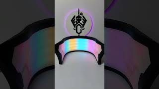 CyberpunkEdgerunners David Cosplay Collar for Jacket smart RGB 2077 New Video with some modes [upl. by Rolyat925]