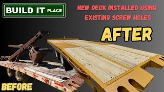 Refurbishing This Distressed 20 Ton Tilt Deck Trailer [upl. by Rysler138]