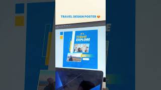 How to Design a Travel Poster  Graphic Design Tutorial  Blue Pixels Design [upl. by Cire]