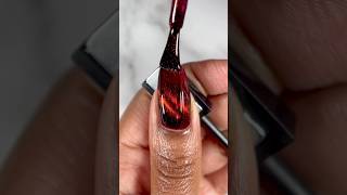 ❤️ rednails magnetic nails nailinspo shorts [upl. by Almap]