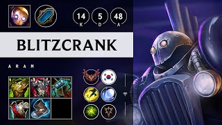 Blitzcrank ARAM Unstoppable  KR Grandmaster Patch 1422 [upl. by Latsirc]