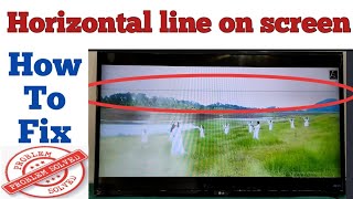 LED LCD TV HORIZONTAL LINE PROBLEM REPAIR [upl. by Ttemme496]