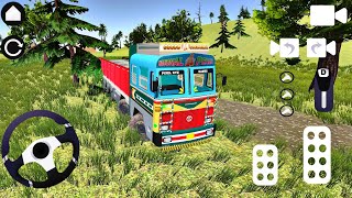 Offroad Indian Truck Simulator  Indian Cargo Transport Truck Driving Video Game  Android Gameplay [upl. by Felecia]