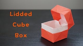 Origami Tutorial Lidded Cube Box David Brill｜Hello Malinda [upl. by Eniar919]