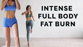 Intense Fat Burning Full Body Workout  No Jumping Variations Included [upl. by Nesnar]