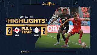 Canada 22 Guadeloupe  HIGHLIGHTS  2023 Gold Cup [upl. by Aicela]