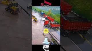 Greatest Saved👍 Accident youtubeshorts explore truck short [upl. by Elleinnod]