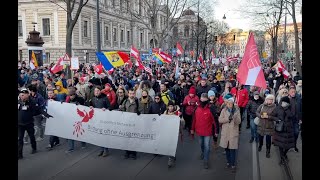 Demonstrationen Wien 12022022 [upl. by Corrie]