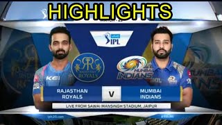 IPL 2020 MI vs RR Match Highlights  Mumbai vs Rajasthan [upl. by Hallee]