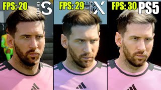 EA Sports FC 25 Xbox Series S vs Series X vs PS5  Technical Review amp FPS Test [upl. by Drarreg]