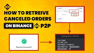 Binance p2p order canceled after sending money  How to get back your money [upl. by Suanne]